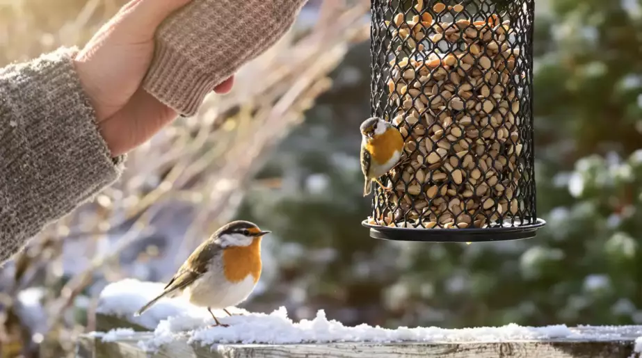 En décembre, ce petit aliment du placard que les jardiniers oublient peut vraiment sauver les oiseaux du jardin
