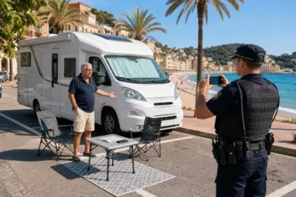 En Espagne, Louis, 68 ans, se gare parfaitement légalement, puis sort deux chaises : l’infraction est constatée en 3 minutes
