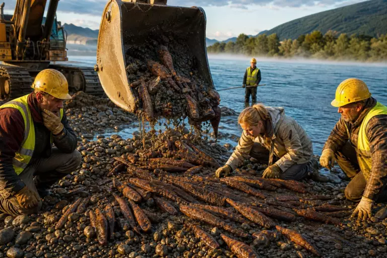 En extrayant du gravier dans le Danube, des ouvriers remontent un « trésor rouillé » de 2 200 ans capable d’équiper une armée entière