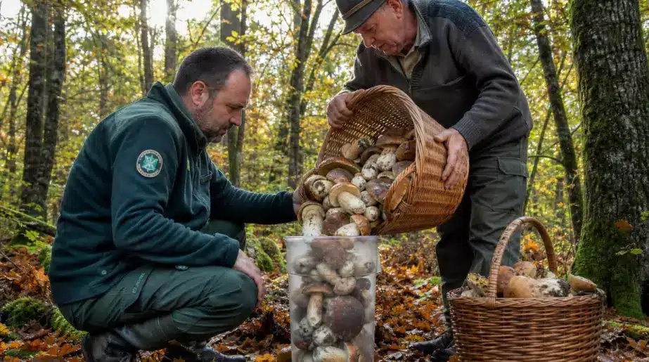 En forêt domaniale, un panier dépasse vite la mesure autorisée : ce contrôle au seau peut coûter 135 euros