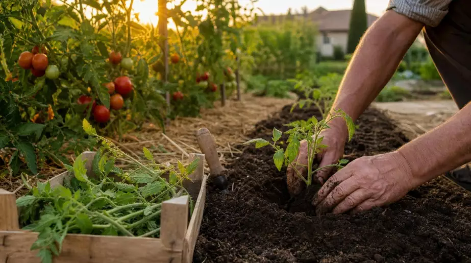 En pleine terre, mon voisin repique toujours ses gourmands de tomates arrachés et ce n’est pas pour boucher les trous du potager