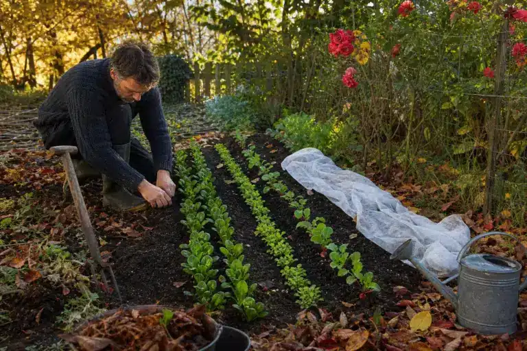Fin septembre, il transforme une partie de son jardin en potager : « Je n’imaginais pas pouvoir planter aussi tard »