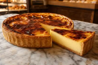 Flan pâtissier de boulangerie : la recette à la texture ferme et fondante qui ne détrempe pas la pâte