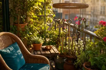 Gardez 17 clefs usées au fond d’un meuble : leur tintement transforme un balcon en petit refuge sonore