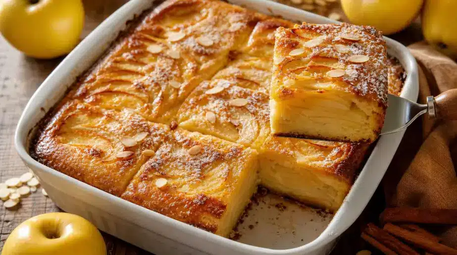 Gâteau crémeux aux pommes : beaucoup de fruits, très peu de pâte, et il fond littéralement en bouche