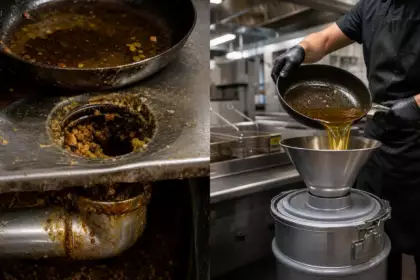 Huile de friture usagée : pourquoi il ne faut jamais la verser dans l’évier, et ce que font les restaurateurs