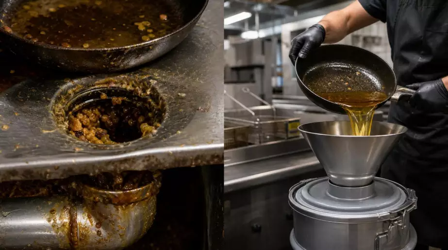 Huile de friture usagée : pourquoi il ne faut jamais la verser dans l’évier, et ce que font les restaurateurs