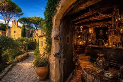 Il achète un village entier de 15 hectares dans le sud de la France en 2001 : 10 millions de dollars plus tard, la cave à vin est devenue un repaire de pirates