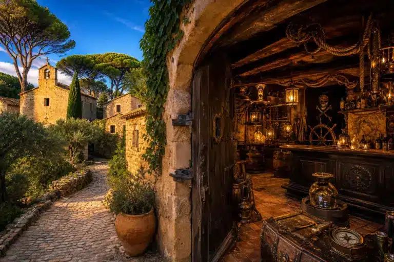 Il achète un village entier de 15 hectares dans le sud de la France en 2001 : 10 millions de dollars plus tard, la cave à vin est devenue un repaire de pirates