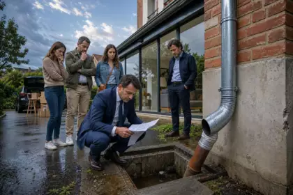Il branche la gouttière de son extension sur le tuyau existant pour aller plus vite : le notaire le découvre huit ans plus tard, au moment de la vente
