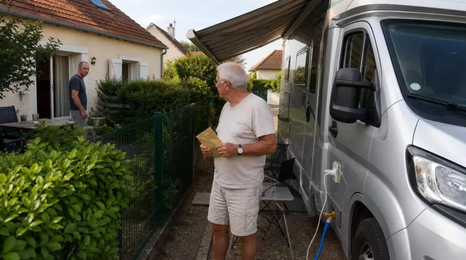 Il branche son camping-car à l’eau et à l’électricité derrière son portail : voici pourquoi la loi ne lui donne pas raison