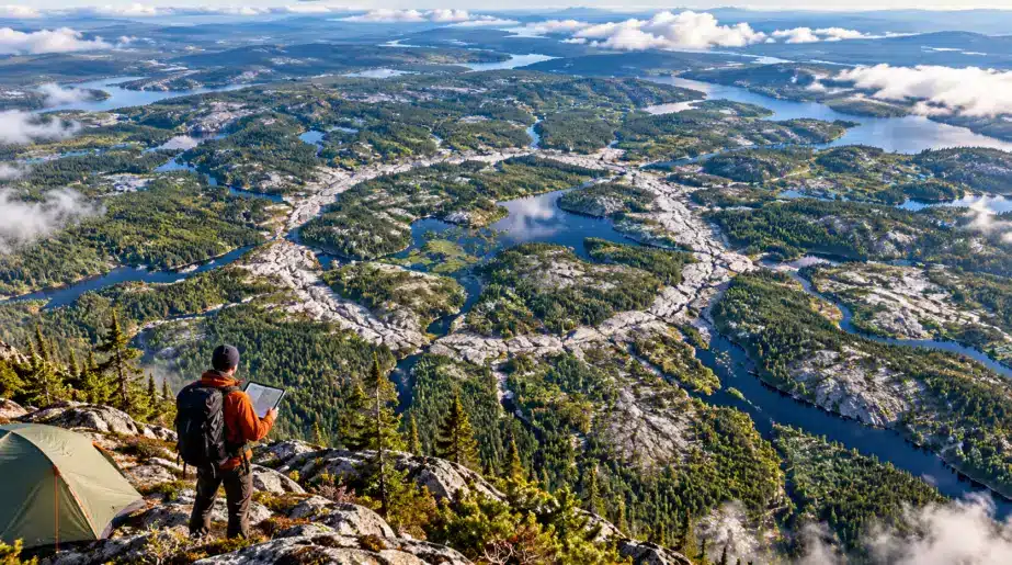 Il cherchait simplement un endroit où camper sur Google Maps : ce cercle de 25 km cachait un cratère vieux de 390 millions d’années