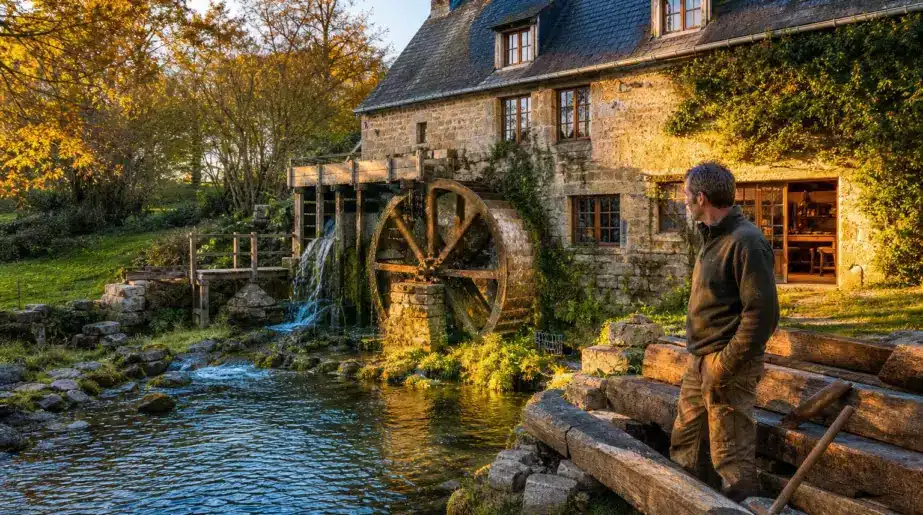 Il vend sa maison en ville pour racheter un moulin à eau : la restauration de ce patrimoine lui a pris six ans