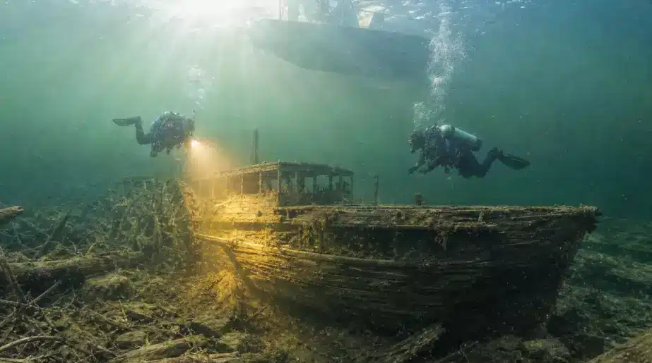 Ils cherchaient une épave perdue dans le Wisconsin : les archéologues sous-marins tombent sur un tout autre navire