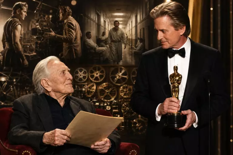 Kirk Douglas a vécu jusqu’à 103 ans et tourné 92 films, mais c’est son fils qui a transformé un projet qu’on lui avait refusé en razzia aux Oscars