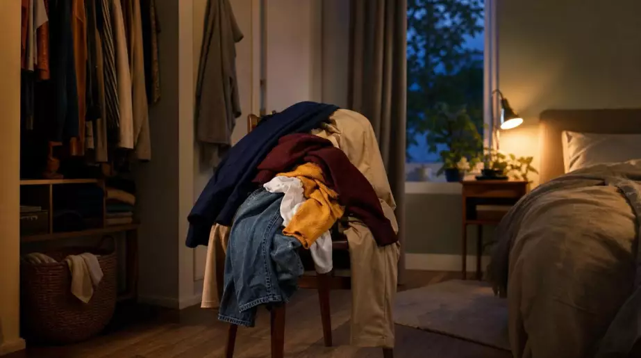 La chaise couverte de vêtements dans votre chambre : ce que cette habitude révèle selon la psychologie