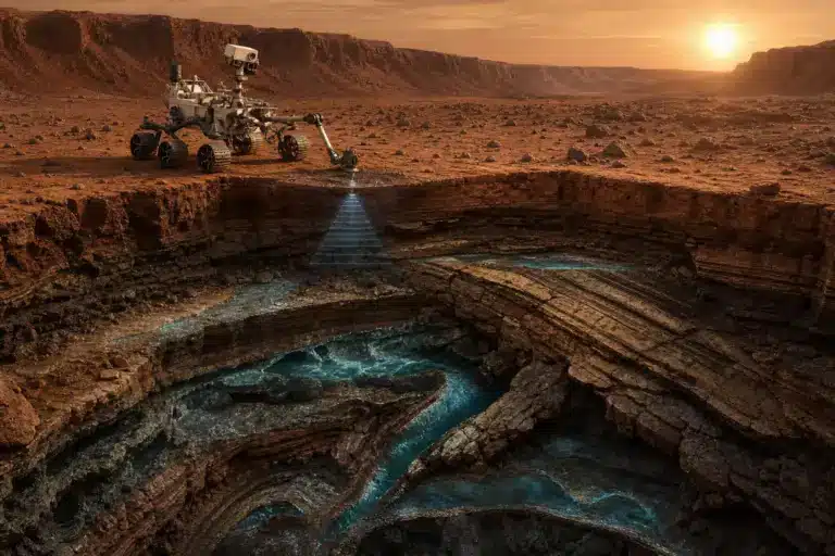 La NASA découvre un réseau de rivières souterraines sur Mars qui relance la question d’une vie passée