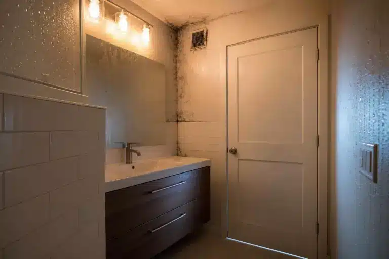 La salle de bains restait sèche, les nouveaux travaux ont fait apparaître des traces noires : pourquoi une rénovation censée limiter l’humidité peut parfois produire l’effet inverse