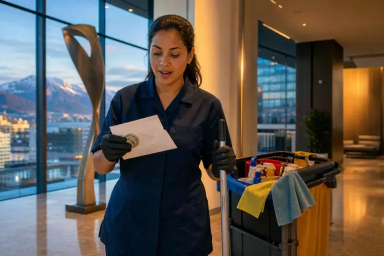 Laura Prieto travaille dans l’entretien en Norvège : son salaire horaire bouleverse ses repères après son arrivée