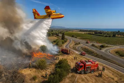 Le 27 septembre, un avion attendu dans l’Aude intervient dans l’Hérault : moins d’un hectare part en fumée
