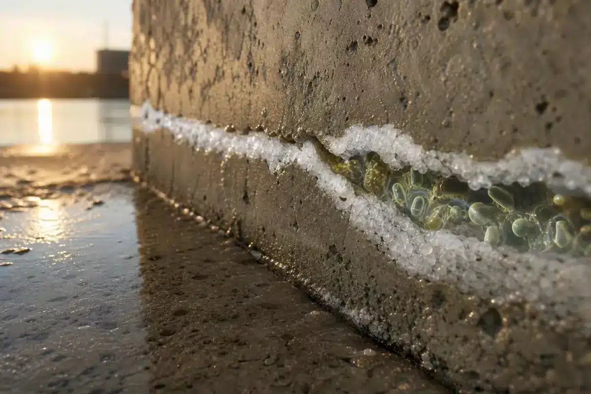 Le béton qui se répare tout seul grâce à des bactéries : ce que des chercheurs néerlandais ont mis au point