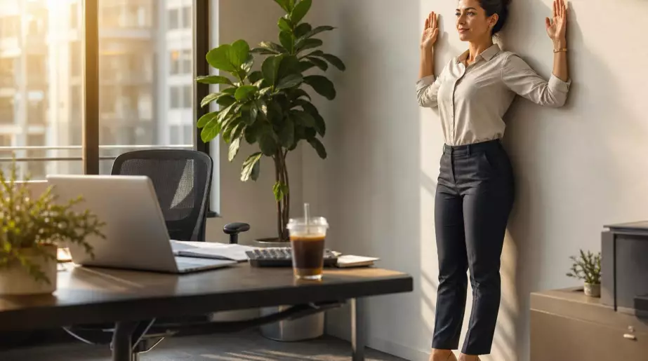 Le dos rond devant l’ordinateur : l’exercice de 30 secondes qui corrige la posture