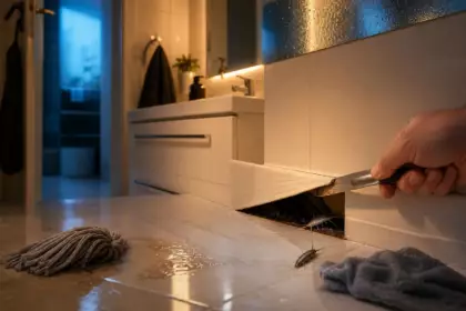 Le soir où j’ai décollé le bas d’une plinthe, j’ai compris pourquoi ces petits insectes argentés revenaient toujours : je lavais ma salle de bains de fond en comble chaque semaine