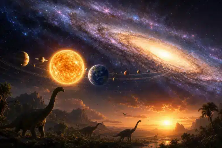 Le Soleil n’a bouclé qu’un seul tour en emportant la Terre à 828 000 km/h depuis l’époque des dinosaures