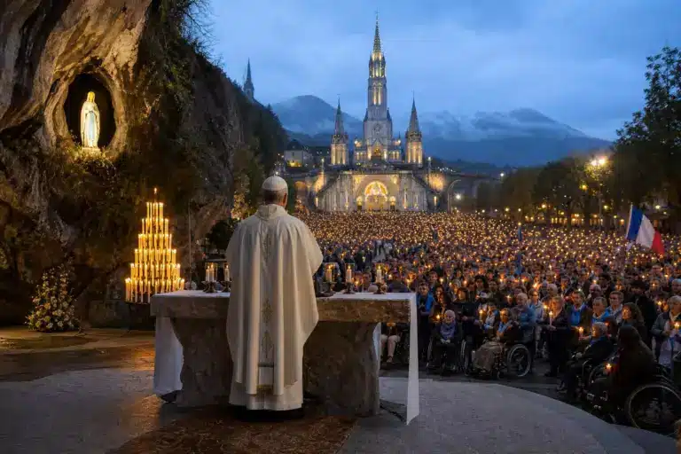 Léon XIV à Lourdes : les mots qu’il doit prononcer devant 200 000 fidèles pour confier la France à la Vierge