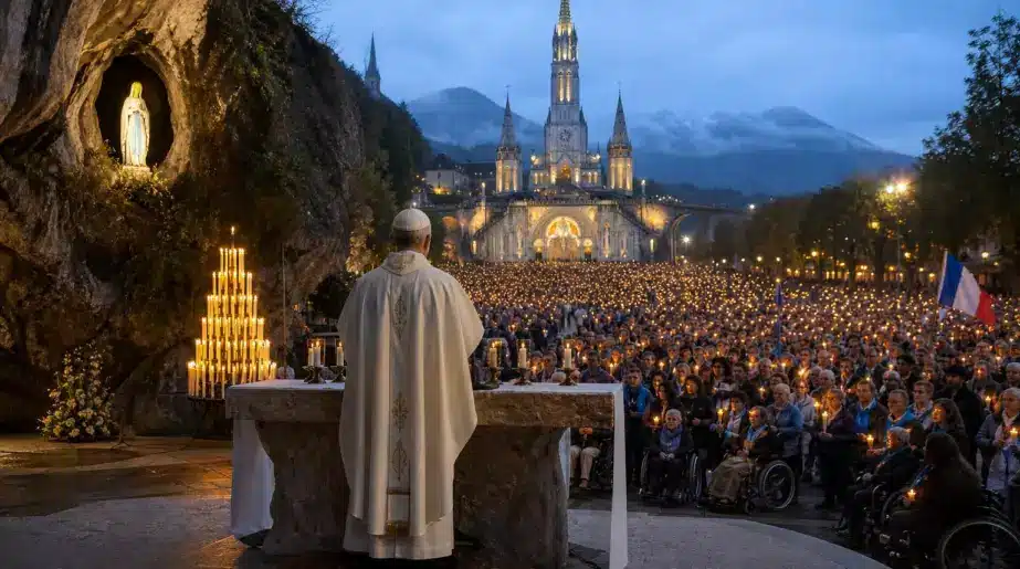 Léon XIV à Lourdes : les mots qu’il doit prononcer devant 200 000 fidèles pour confier la France à la Vierge
