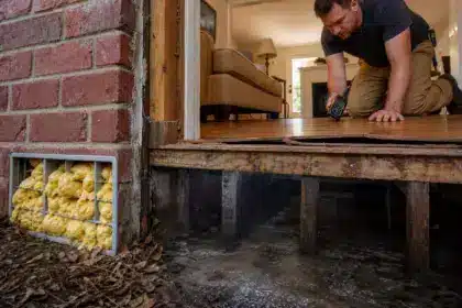 Les charpentiers se lassent de le rappeler : cette mousse projetée dans les aérations basses du mur fait bouger le plancher situé juste au-dessus