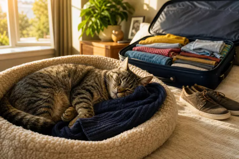 Les propriétaires de chats qui font ce geste avant de partir en vacances réduisent nettement le stress de leur animal, selon les vétérinaires