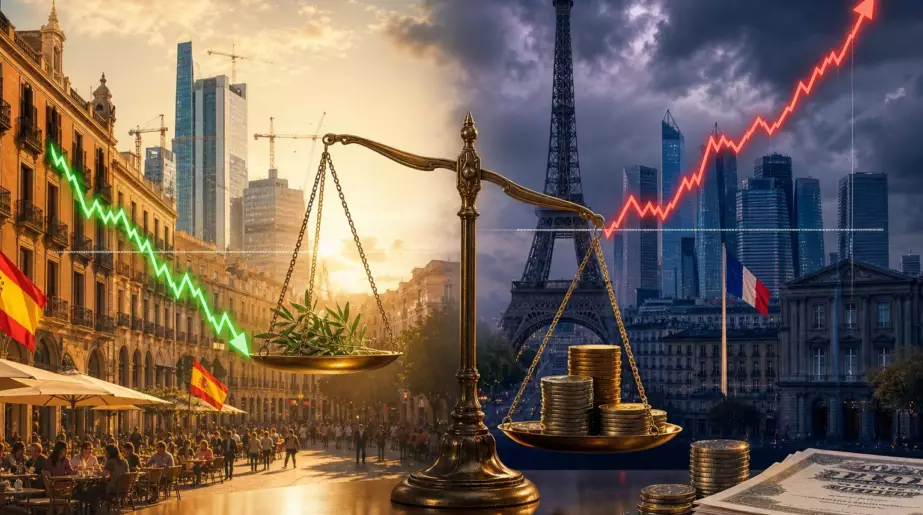 L’Espagne repasse sous les 100 % de dette en juillet, quatre ans après un pic à 124 % : la France, elle, dépasse les 117 %