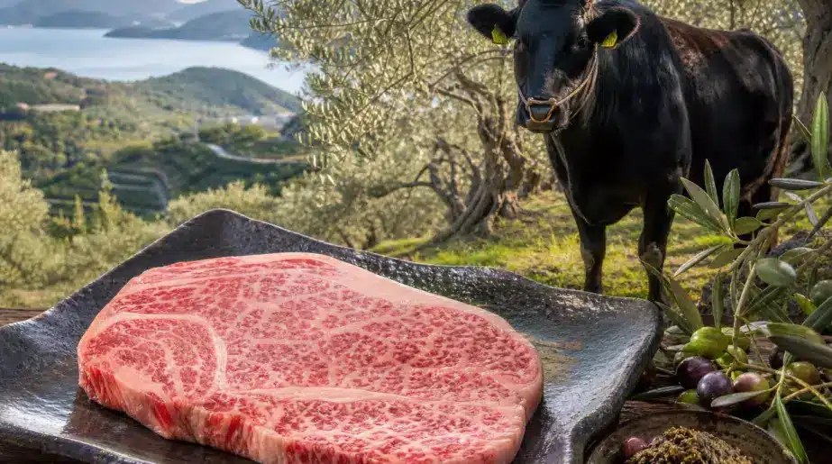 L’Olive Wagyu, le steak le plus rare du monde, et l’étonnant régime des bœufs qui le produisent