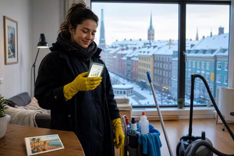 Lucía, femme de ménage à Oslo : « En deux heures de travail, je gagne ce que je touchais en une journée entière en Espagne »