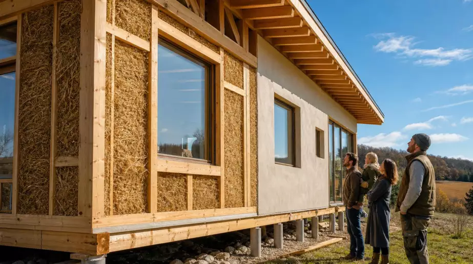 Maison en paille : ce matériau ancien revient en force dans la construction, voici pourquoi