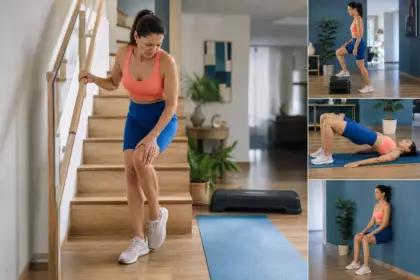 Mal au genou en descendant les escaliers ? Trois exercices simples recommandés par les kinés