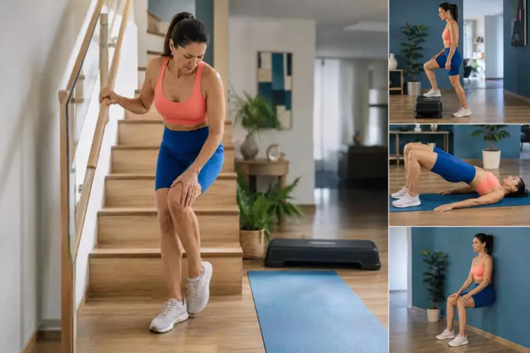 Mal au genou en descendant les escaliers ? Trois exercices simples recommandés par les kinés