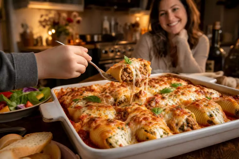 « Maman, c’est mieux que les lasagnes » : ma fille a reposé sa fourchette et m’a dit (ces pâtes farcies au four ont tout changé chez nous !)