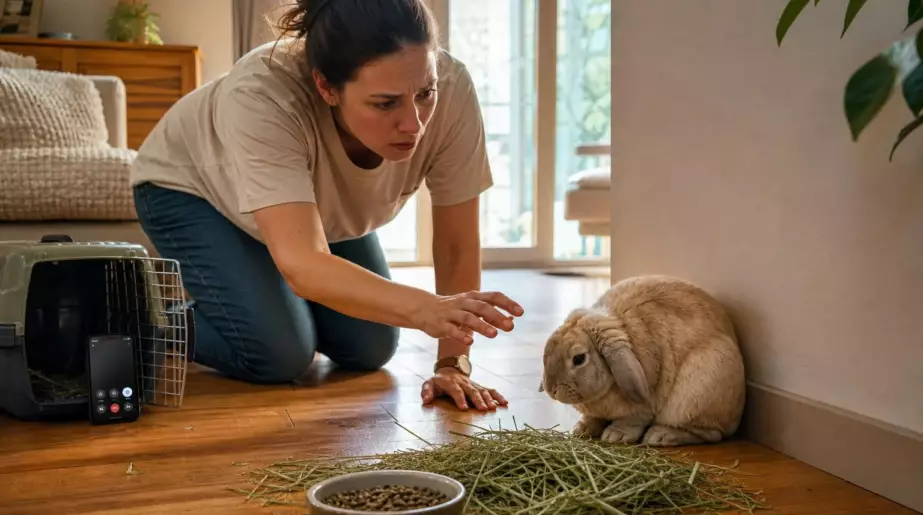 Marie, 34 ans, pensait que son lapin boudait : le vétérinaire lui explique qu’un lapin qui ne mange plus depuis 12 heures est une urgence