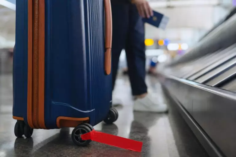 Mettre du ruban adhésif sur les roulettes de sa valise : pourquoi tout le monde le recommande autant et quel est l’effet ?