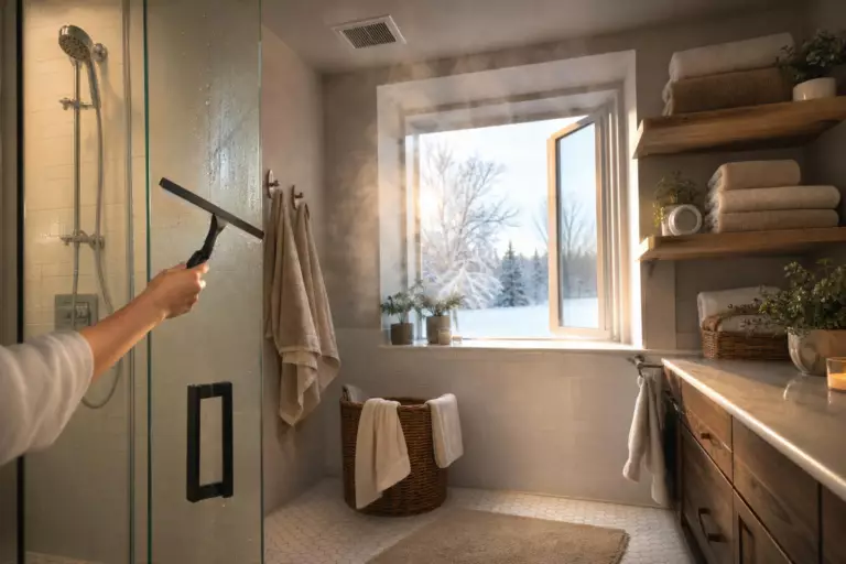 Moisissures dans la salle de bains : les gestes quotidiens qui empêchent leur retour tout l’hiver
