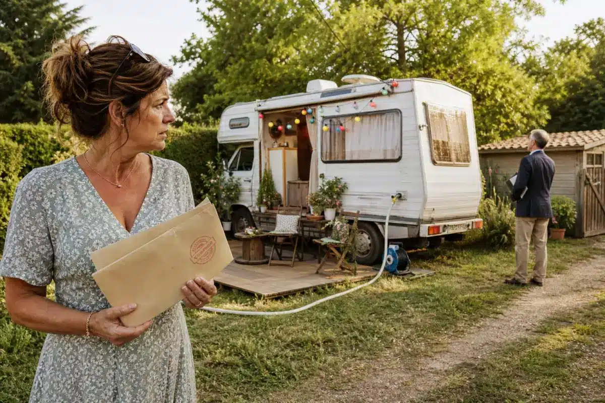 Nadine aménage un vieux camping-car en chambre d’amis au fond du jardin : l’été suivant, un courrier de la mairie change tout