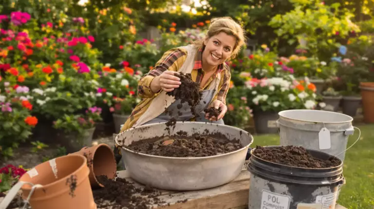 Ne jetez plus votre terreau usagé : l’astuce pour le recycler et faire refleurir votre jardin sans rien dépenser