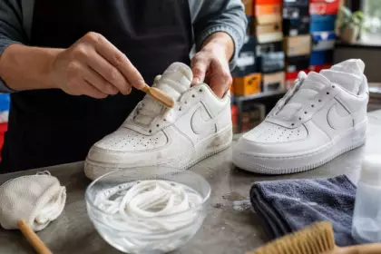 Nettoyer des baskets blanches sans les abîmer : la méthode des revendeurs de sneakers