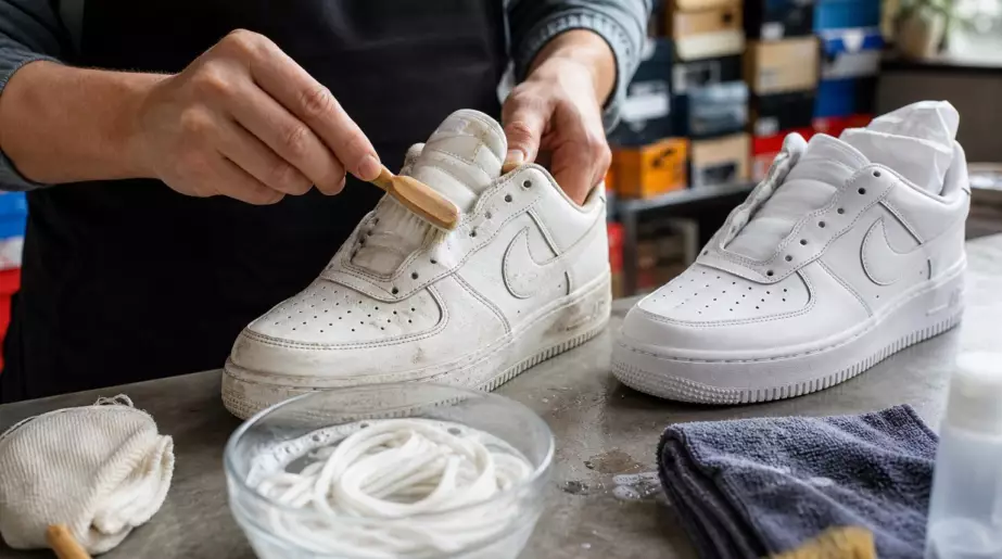 Nettoyer des baskets blanches sans les abîmer : la méthode des revendeurs de sneakers