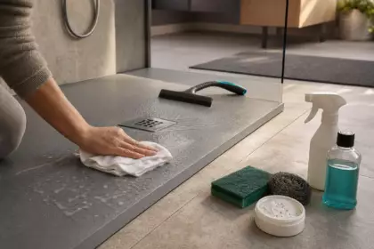 Nettoyer un receveur de douche en résine sans le rayer : les produits à bannir