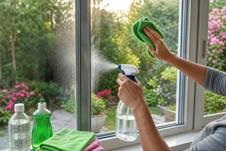 Nettoyez vos carreaux loin du soleil : ce mélange de trois ingrédients limite les marques au séchage