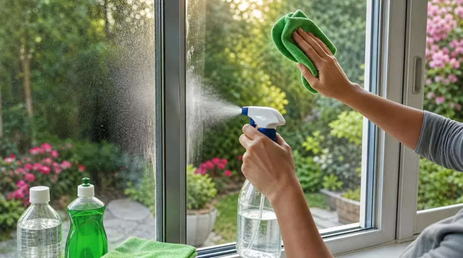 Nettoyez vos carreaux loin du soleil : ce mélange de trois ingrédients limite les marques au séchage
