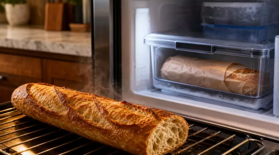 Ni sachet plastique ni papier alu : l’astuce toute simple pour congeler le pain et le retrouver croustillant des semaines plus tard